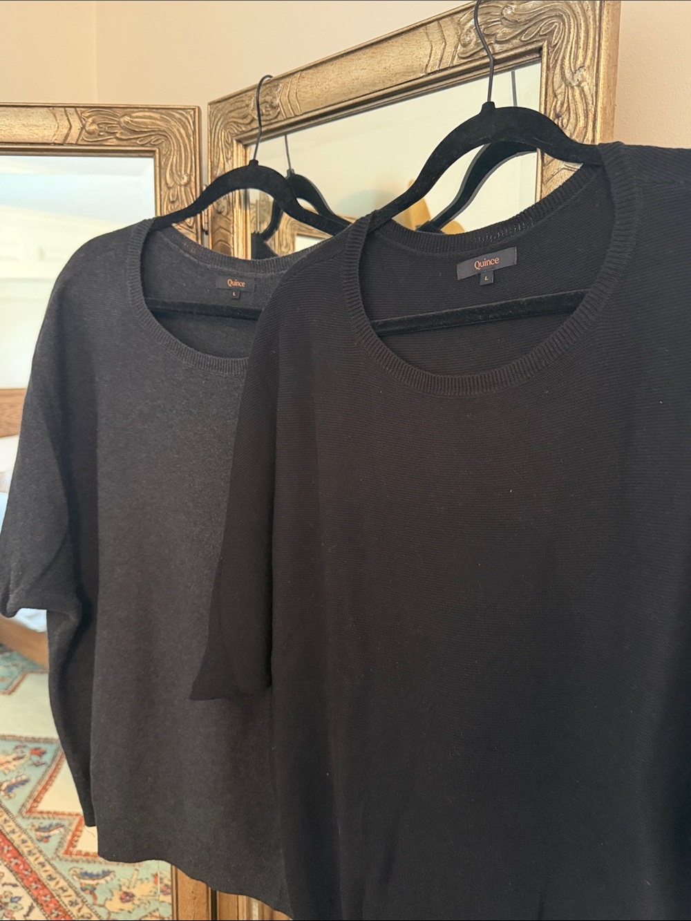 Quince LOT NWOT Lightweight Cotton Cashmere Link-Stitch Dolman Sweater - Picture 12 of 12
